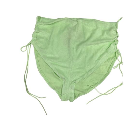 Savage X Fenty Mint Green Curvy Terry Side Tie Intimate Playwear - Size:  2X - Picture 2 of 7